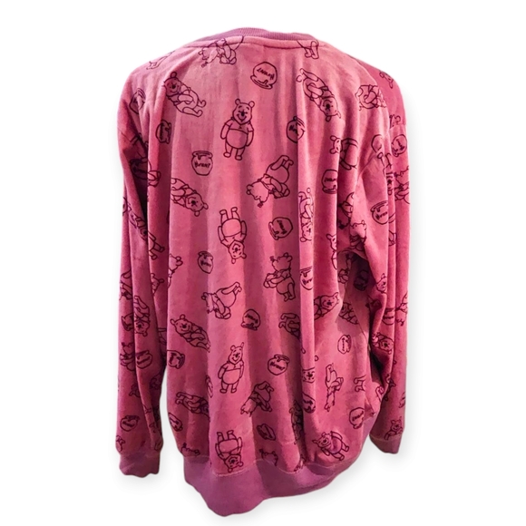 Pink Winnie the Pooh Velour Jersey / Sleepwear - Picture 2 of 5